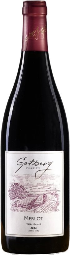 Merlot 2023 výběr z hroznů suché Vinařství Gotberg