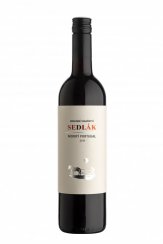 Modrý Portugal 2023 moravské zemské víno suché Rodinné vinařství Sedlák