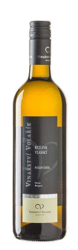 Ryzlink vlašský 2024 pozdní sběr suché Bergrus Vinařství Volařík