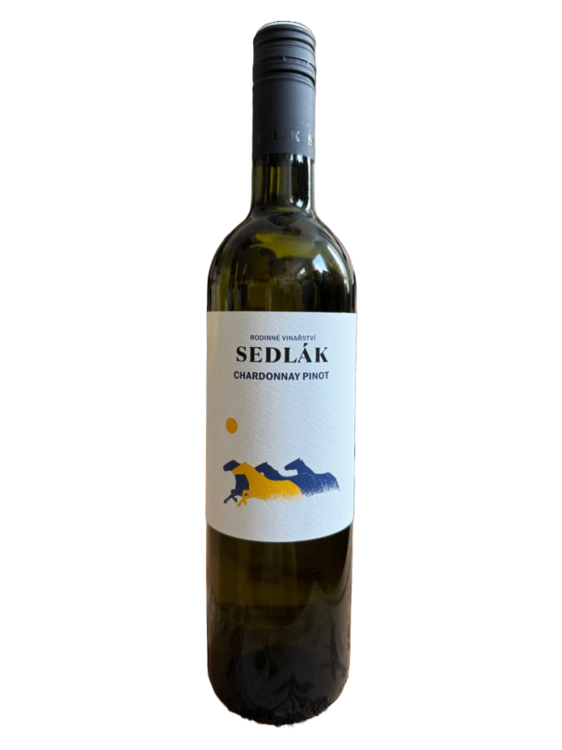 Chardonnay Pinot 2024 moravské zemské víno suché Rodinné vinařství Sedlák