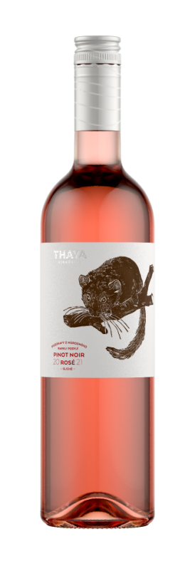 Pinot Noir rosé 2023 pozdní sběr suché řada Pozdravy z NP Vinařství Thaya