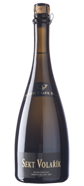 Sekt Veltlínské zelené 2020 extra brut Železná Vinařství Volařík