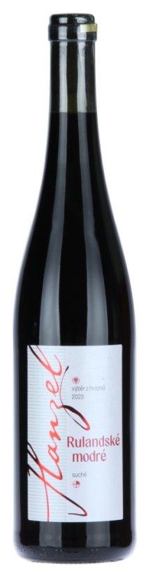 Rulandské modré 2023 výběr z hroznů suché Lampelberg Vinařství Hanzel