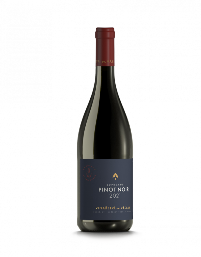 Pinot Noir 2022 moravské zemské víno suché řada Supremus Vinařství Václav