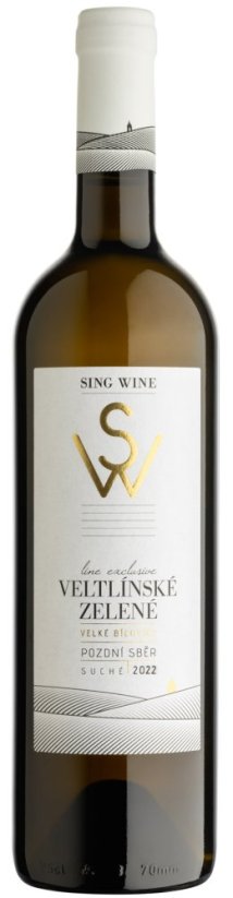 Veltlínské zelené 2022 pozdní sběr suché Vinařství Sing wine
