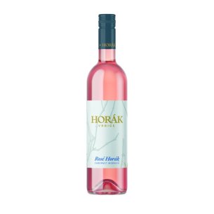 Rosé Horák 2023 pozdní sběr polosuché Vinařství Horák