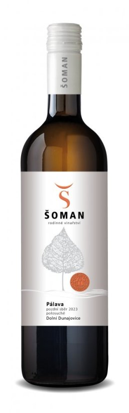 Pálava 2023 pozdní sběr polosuché Vinařství Šoman