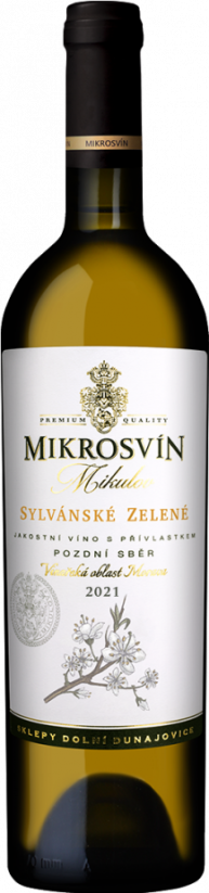 Sylvánské zelené 2021 pozdní sběr suché Flower Line Mikrosvín Mikulov