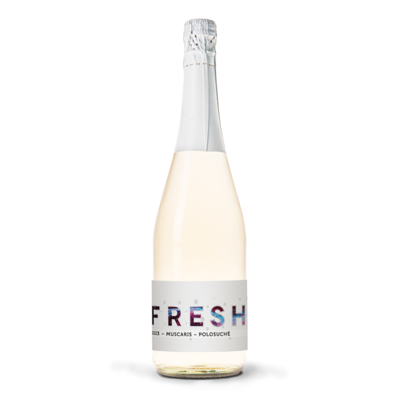 FreshSecco Muscaris 2024 moravské zemské víno polosuché Vinařství Baláž
