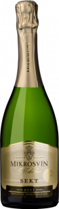 Sekt Rulandské bílé, Ryzlink vlašský a Ryzlink rýnský 2019 brut Mikrosvín Mikulov