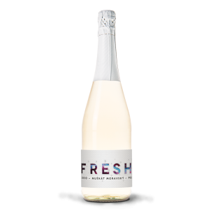 FreshSecco Muškát moravský 2025 moravské zemské víno polosuché Vinařství Baláž