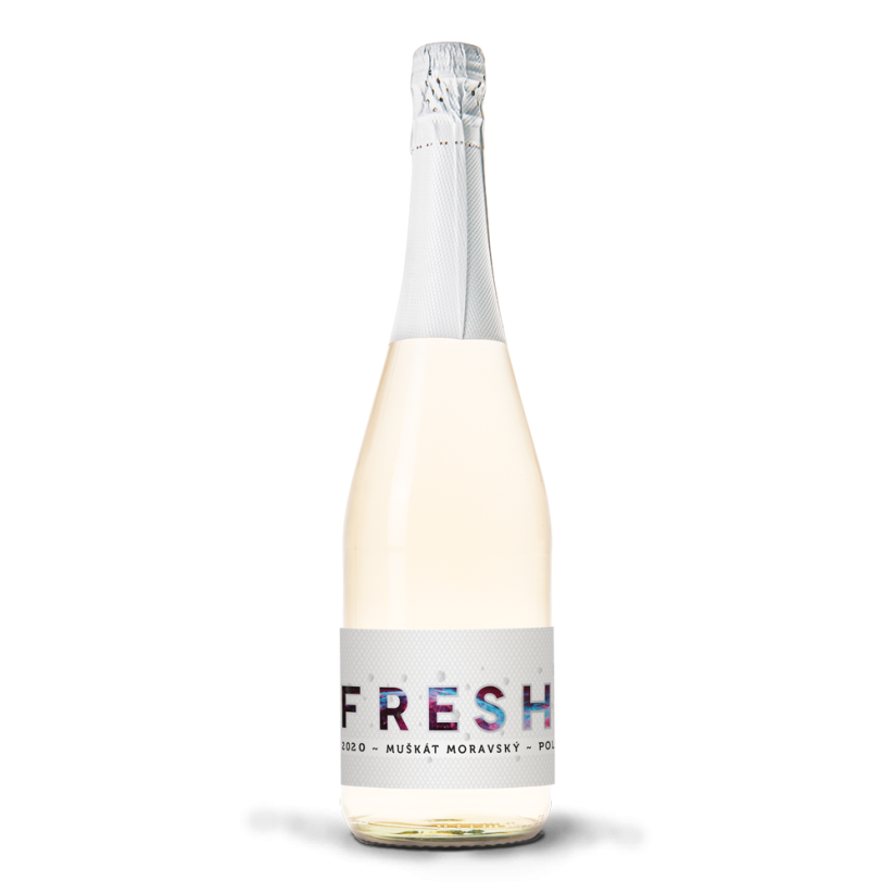 6 lahví FreshSecco Muškát moravský 2024 polosuché Vinařství Baláž