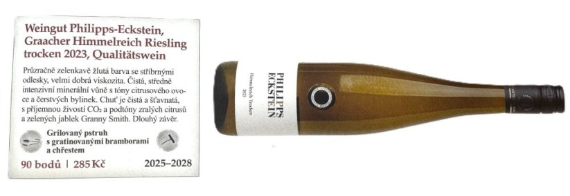 Riesling Himmelreich 2023 suché Německo Weingut Philipps-Eckstein