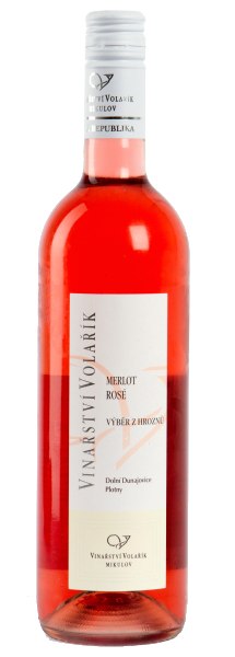 Merlot rosé 2024 výběr z hroznů polosladké Vinařství Volařík