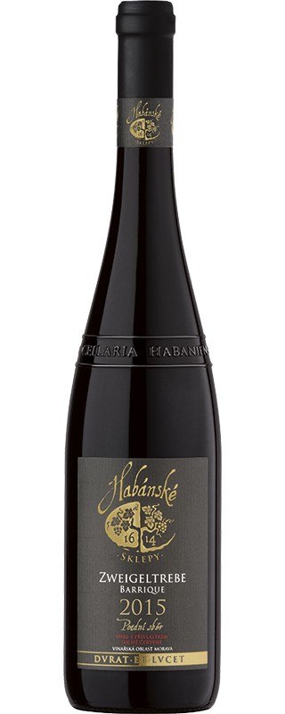 Zweigeltrebe 2018 barrique pozdní sběr suché Habánské sklepy