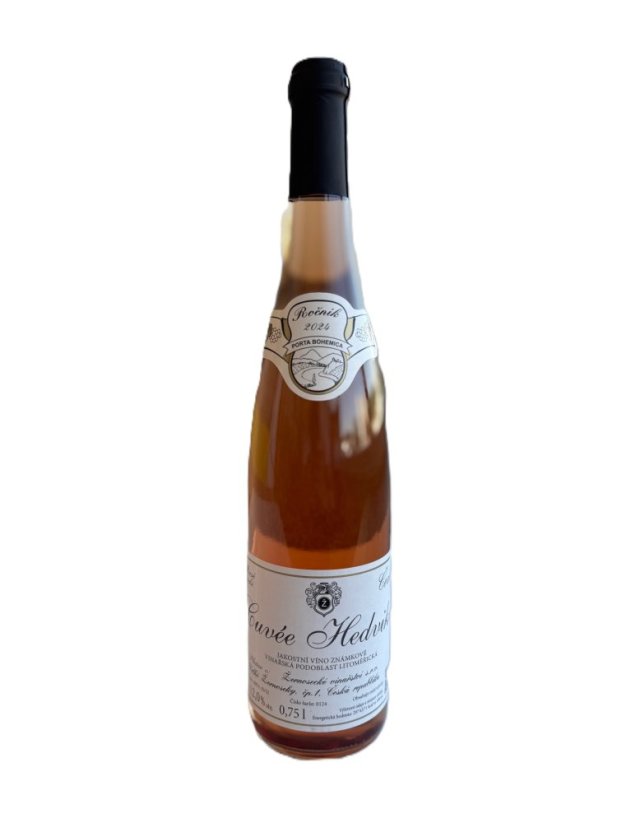 Cuvée Hedvika rosé 2024 jakostní víno známkové suché Žernosecké vinařství