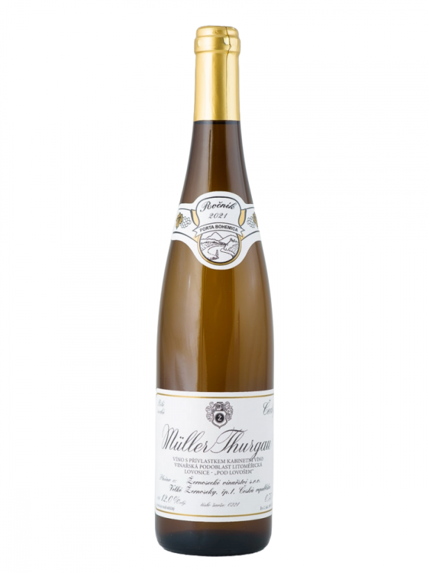 Muller Thurgau 2025 kabinet suché Pod Lovošem Žernosecké vinařství