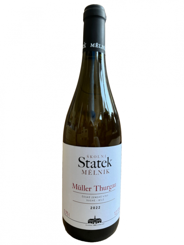 Muller Thurgau 2024 české zemské víno suché Školní statek Mělník