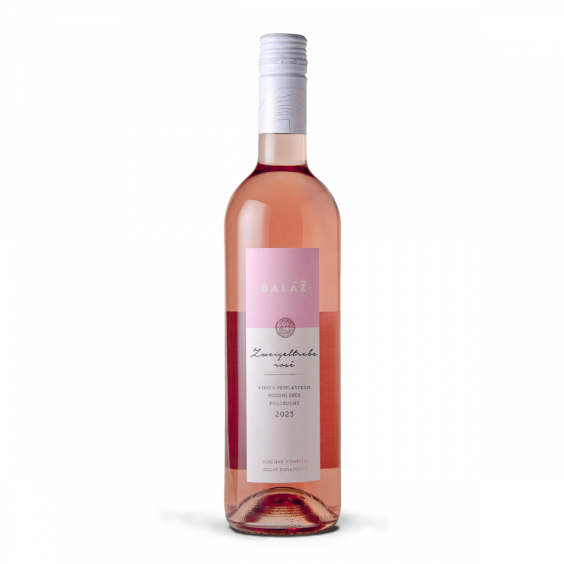 Zweigeltrebe rosé 2024 pozdní sběr polosuché Vinařství Baláž