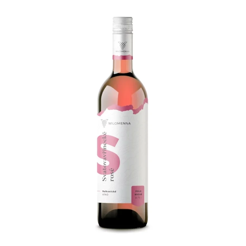 Svatovavřinecké rosé 2021 české zemské víno polosuché Wilomenna Vinařství Pod Chlumem