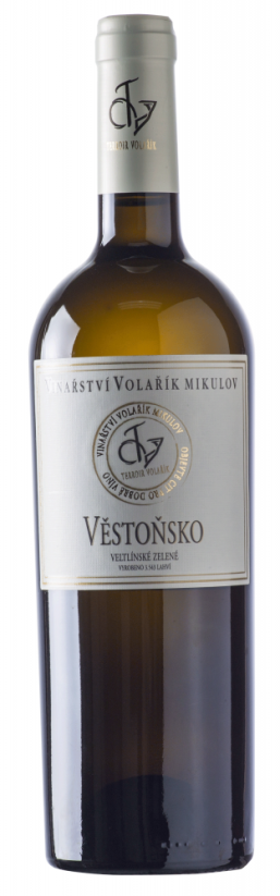 Veltlínské zelené 2022 pozdní sběr suché Věstonsko řada Terroir Vinařství Volařík