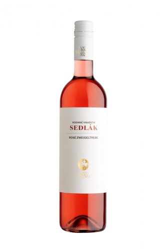 Zweigeltrebe rosé 2023 SVATOMARTINSKÉ moravské zemské víno suché Rodinné vinařství Sedlák