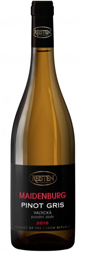 Pinot Gris 2016 pozdní sběr polosuché řada Maidenburg Vinařství Reisten