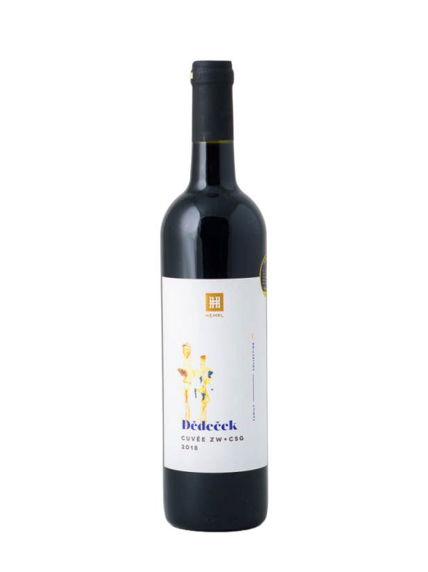Cuvée Dědeček barrique 2021 moravské zemské víno suché Vinařství Hempl