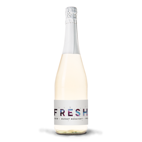 6 lahví FreshSecco Muškát moravský 2022 polosuché Vinařství Baláž