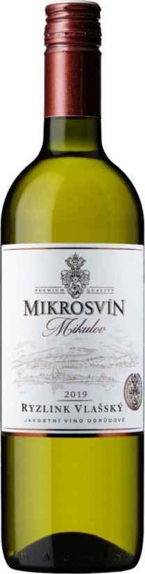 Ryzlink vlašský 2022 jakostní suché Standard Line Mikrosvín Mikulov