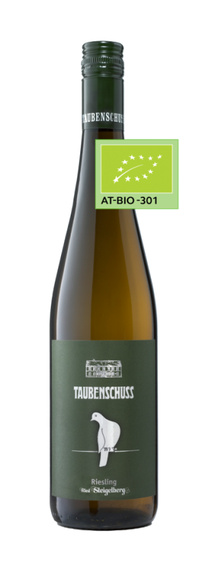 Riesling 2023 suché Ried Steigelberg Rakousko Weingut Taubenschuss