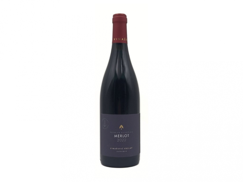 Merlot 2022 moravské zemské víno suché řada Supremus Vinařství Václav