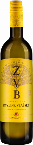 Ryzlink vlašský 2022 jakostní suché řada ZVB Collection Zámecké vinařství Bzenec