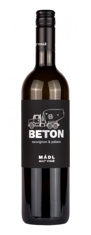 Cuvée Beton Sauvignon a Pálava 2025 moravské zemské víno polosuché Vinařství Mádl