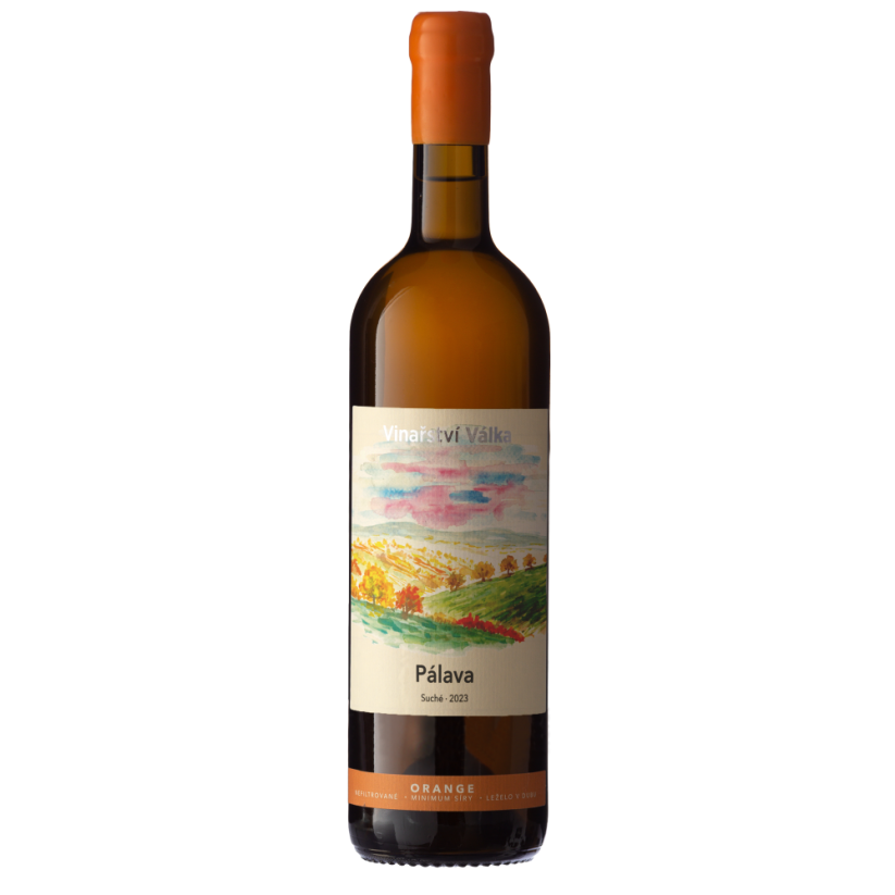 Pálava oranžová BIO 2023 moravské zemské víno suché řada Family Reserve Vinařství Válka
