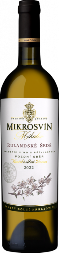 Rulandské šedé 2024 pozdní sběr suché Flower Line Mikrosvín Mikulov