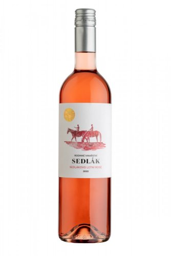 6 lahví Sedlákovo letní rosé 2023 suché Rodinné vinařství Sedlák