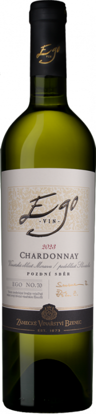 Chardonnay 2024 No. 70 pozdní sběr suché řada EGO Zámecké vinařství Bzenec